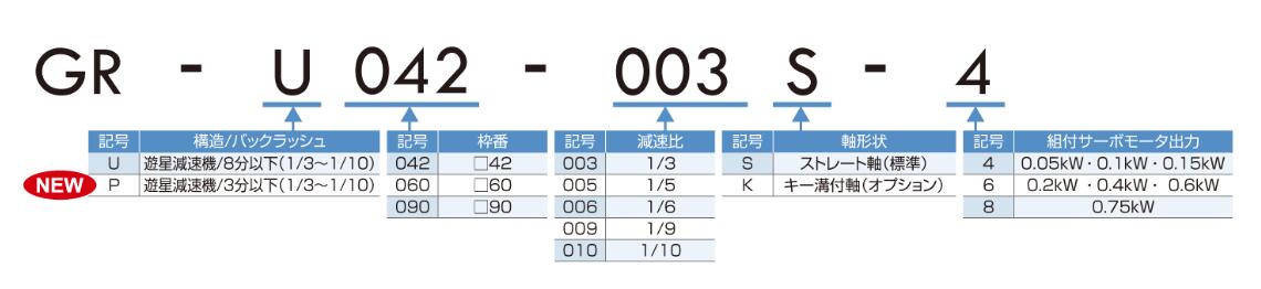 伺服电机用减速机GR-U042-003S-4三菱电机MITSUBISHI