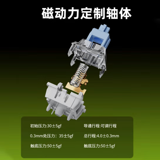 磁动力GK980-电竞磁轴-有线机械键盘FPS推荐