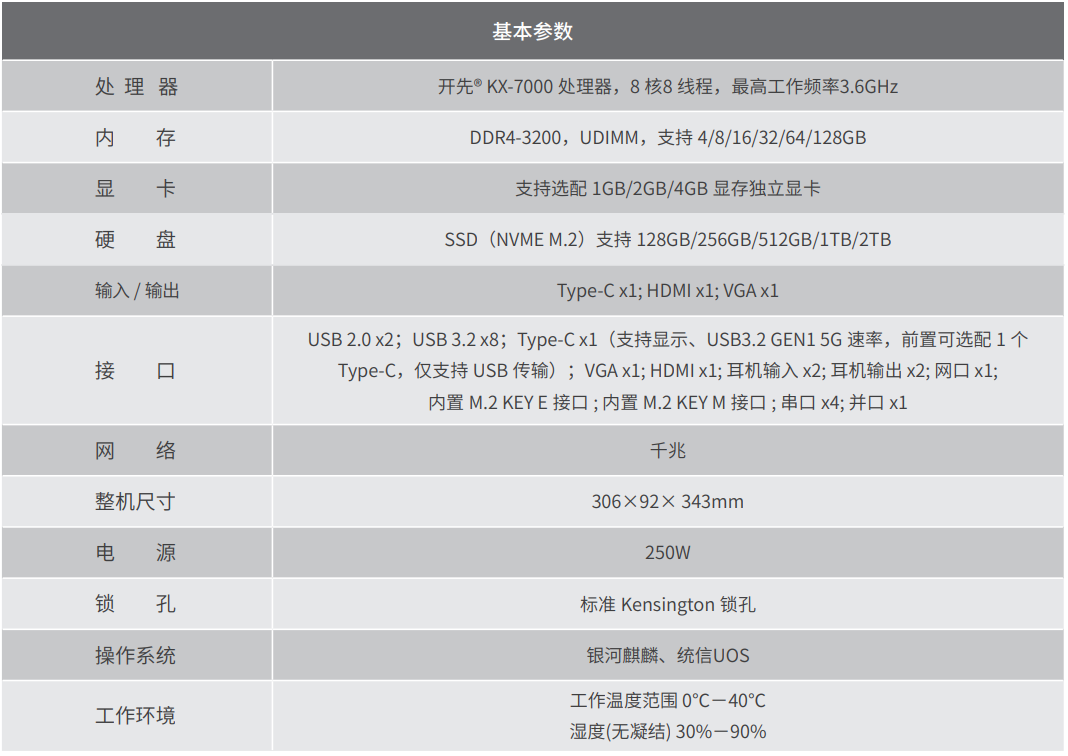 升腾P410 2桌面终端