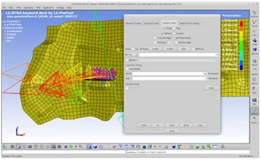LS-DYNA | 如何查找和消除初始穿透？