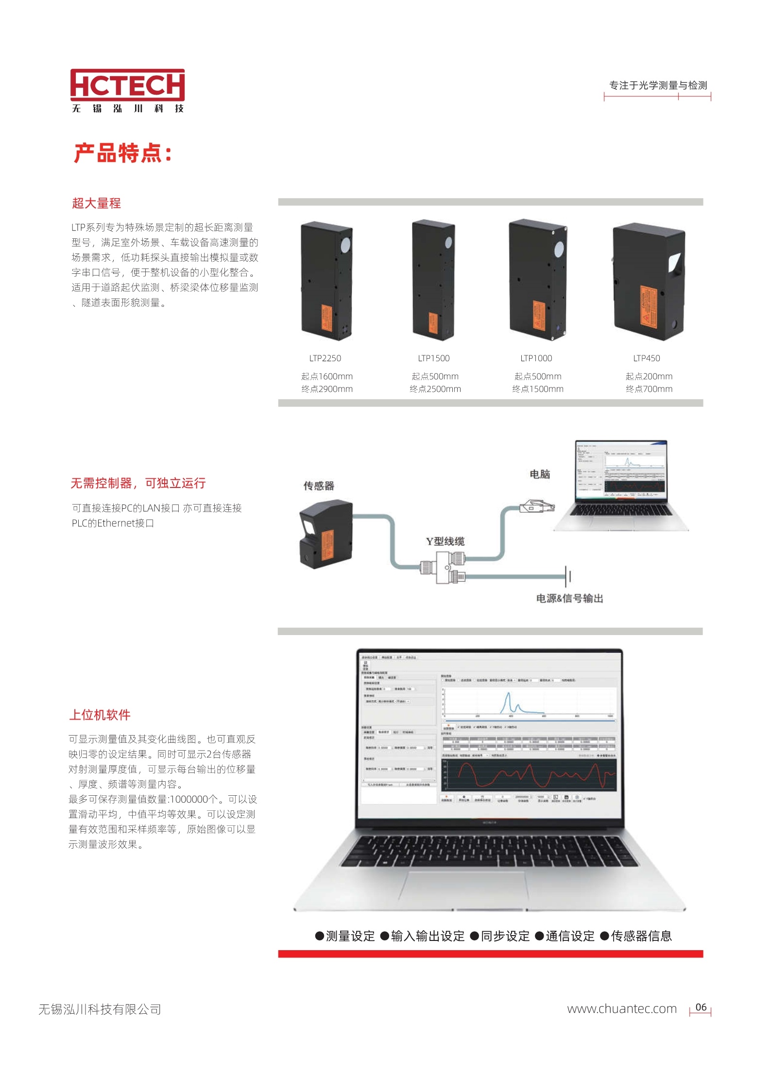 高速高精度激光位移传感器LTP系列 可替代keyence基恩士LK-G系列