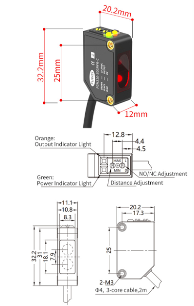 Photoelectric Sensor FGNS10-300NFR-C: The Industrial Tool for Precise Control and Efficient Sensing