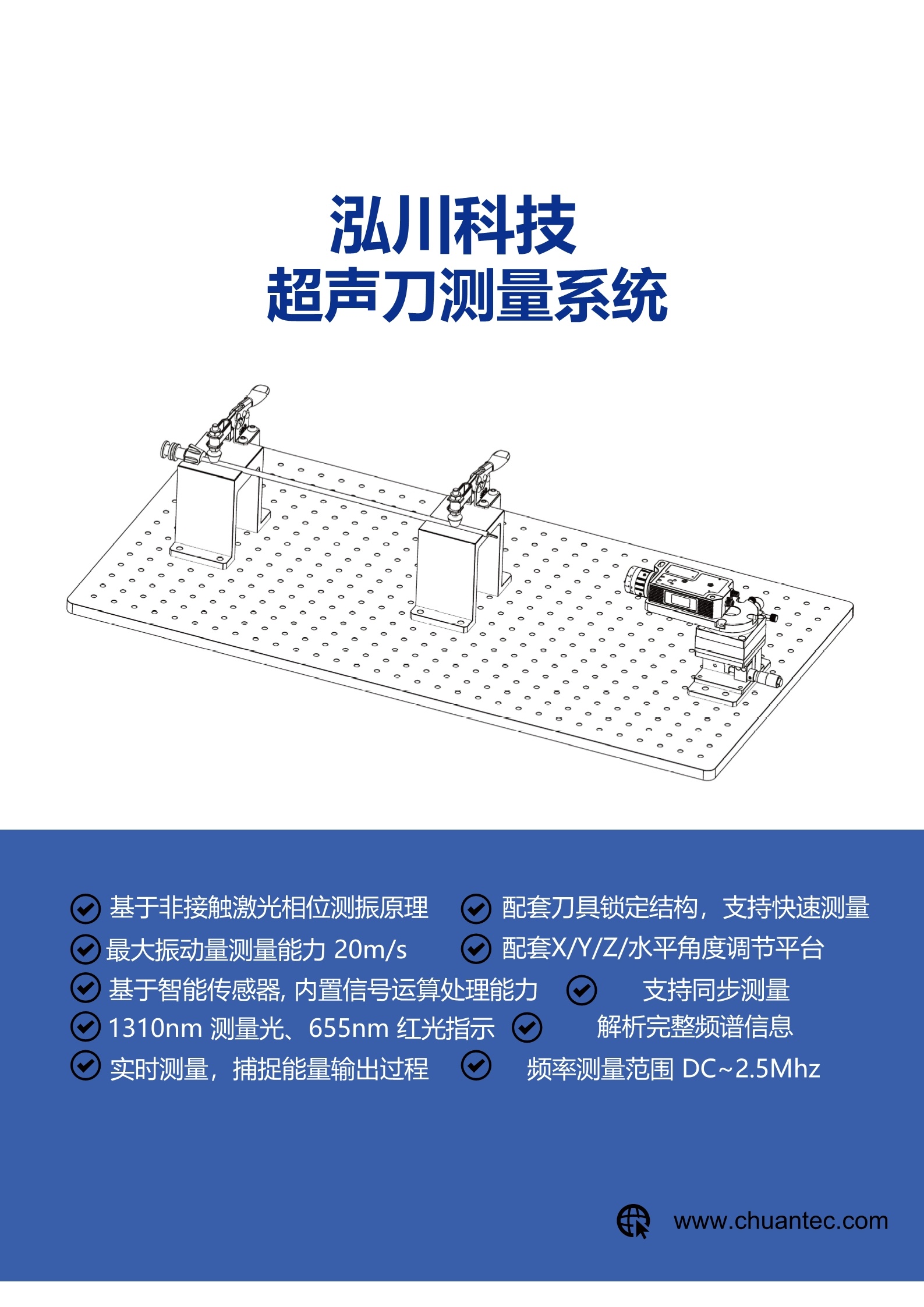 激光測振傳感器測量超聲手術(shù)刀及換能器振動頻率