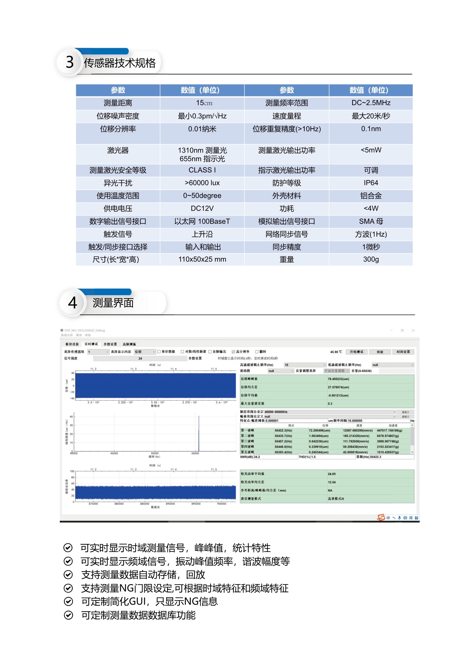 激光測振傳感器測量超聲手術(shù)刀及換能器振動頻率