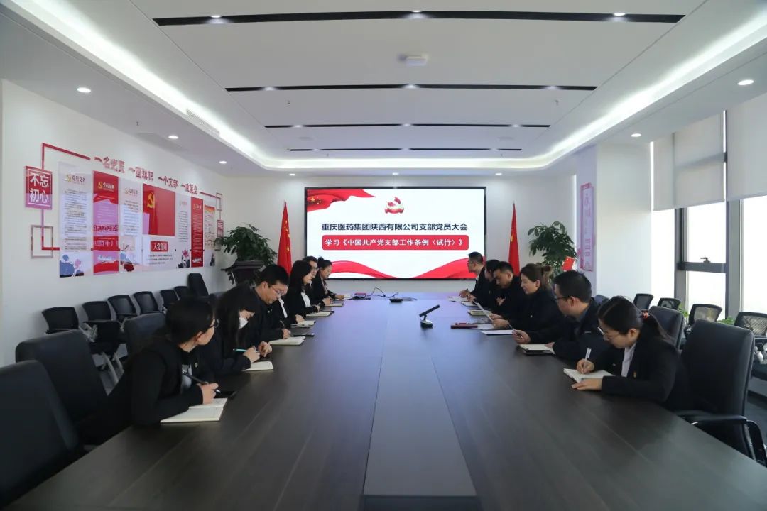 重药陕西党支部召开12月支部党员大会暨主题党日活动 重药陕西党支部召开12月支部党员大会暨主题党日活动