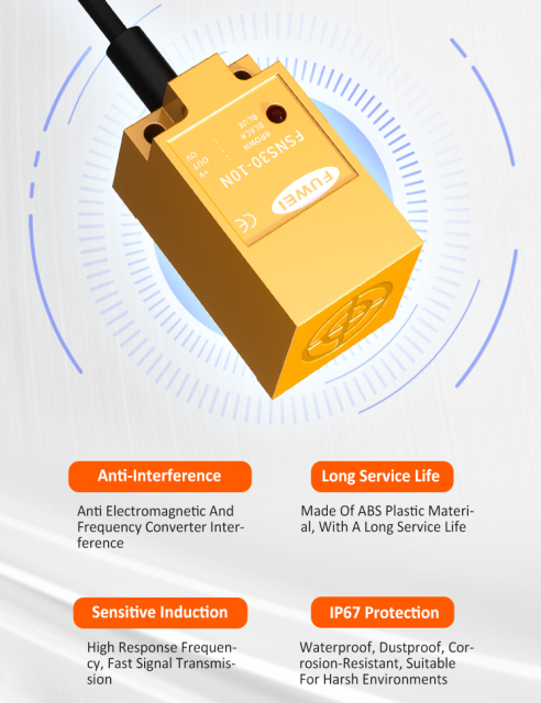 Square proximity sensor FSNS30-10N: excellent performance and reliability