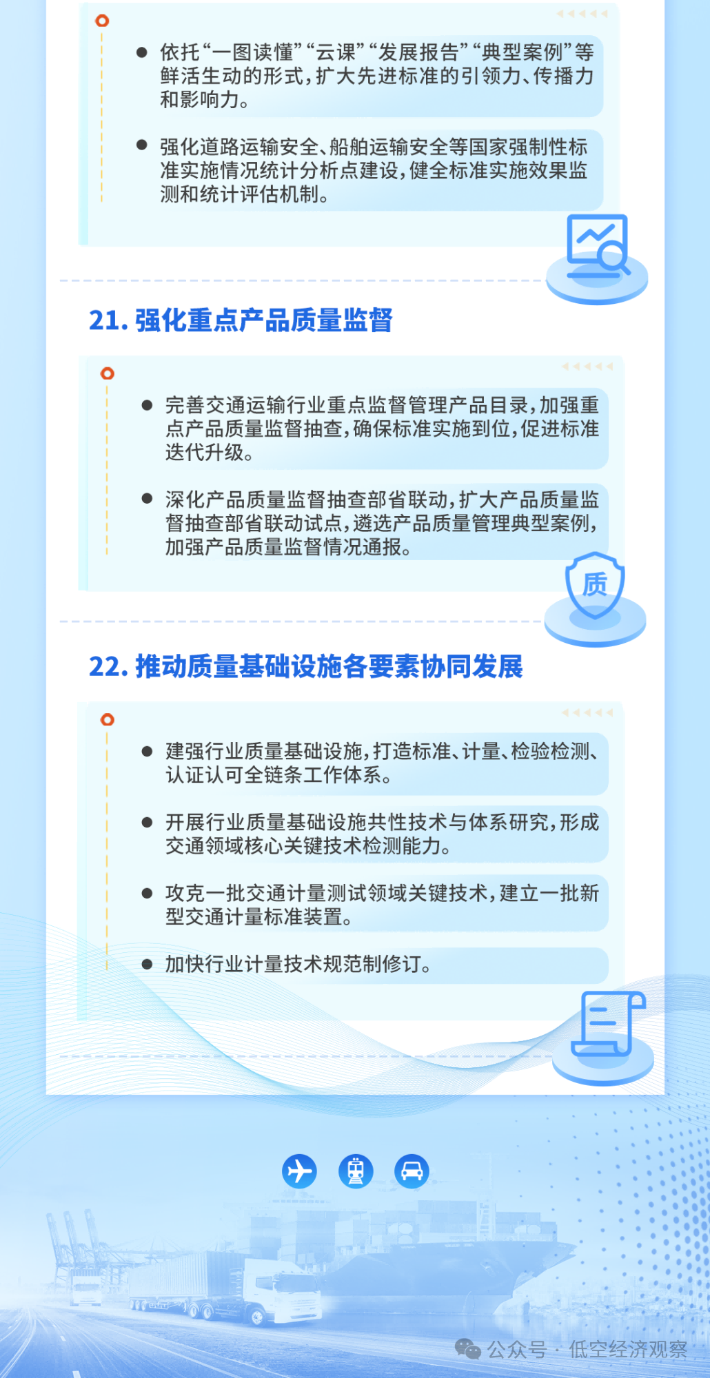 交通运输部：促进低空经济发展，研制无人机物流基础设施建设等标准，完善无人化物流配送相关标准，加快推动无人机创新应用场景规模化落地