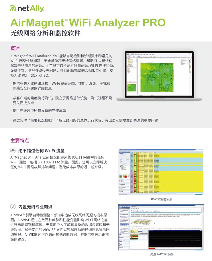 AirMagnet®  WiFi Analyzer PRO