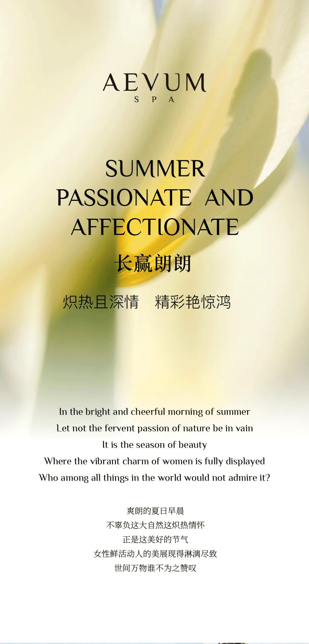 SUMMER PASSLONATE ANDAFFECTIONATE 长赢朗朗 炽热且情深