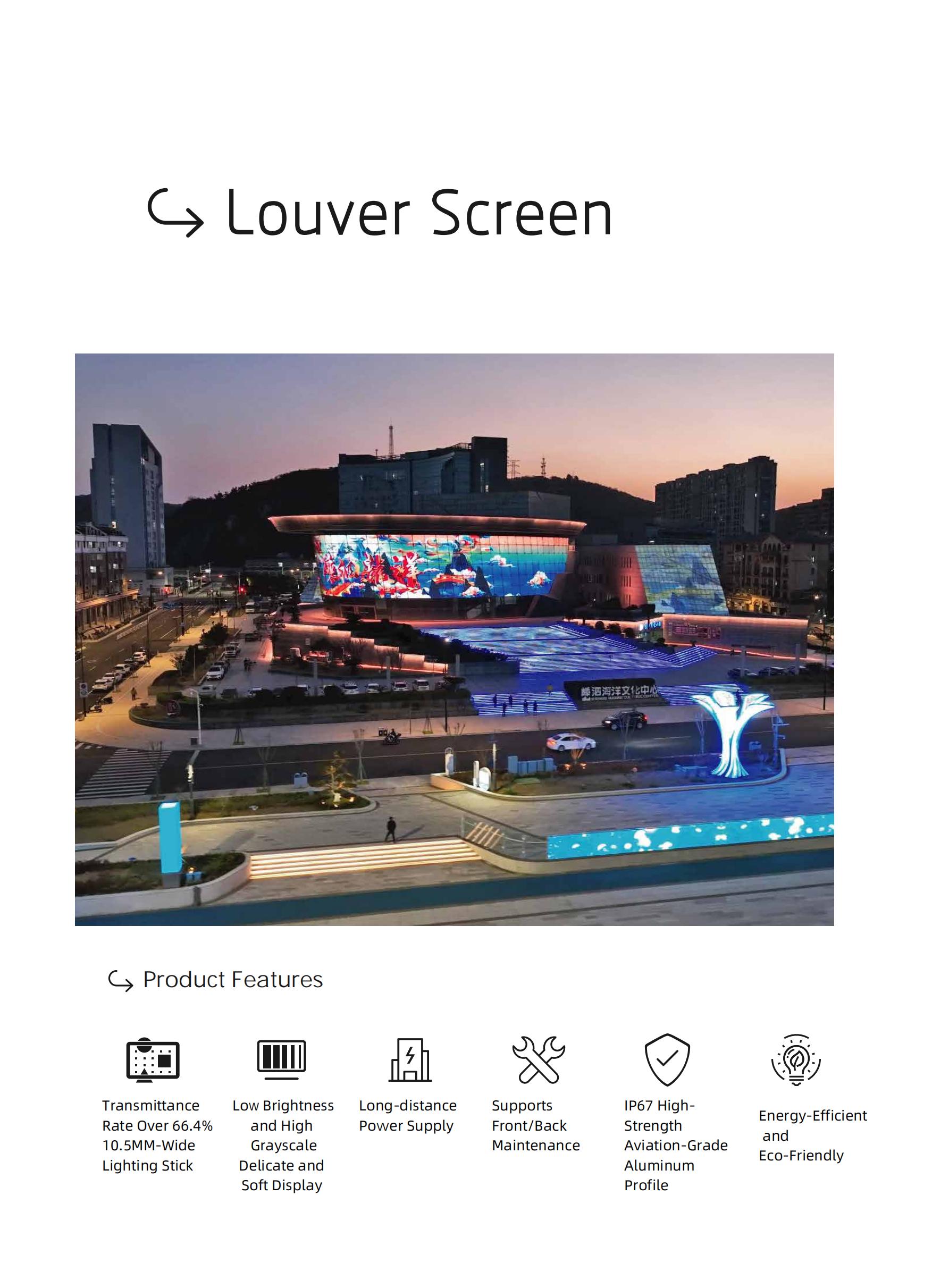 LED Louver Screen 25×25 (1R1G1B)