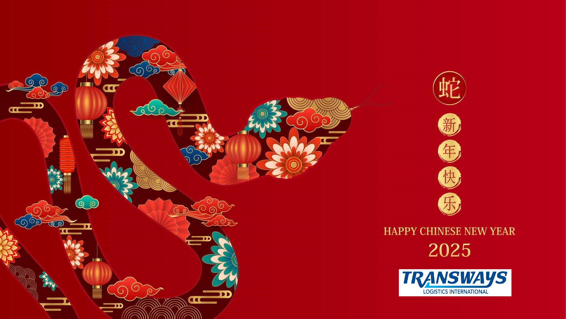 Transways China Wish you a Happy Chinese New Year of Snake!