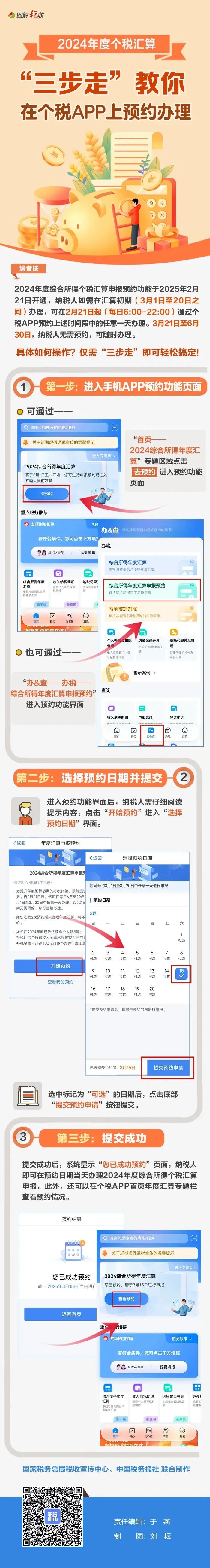 2月21日起个税年度汇算可以预约办理啦