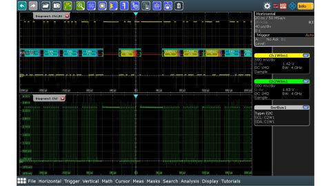  I2C/SPI 示波器軟件 觸發(fā)和解碼