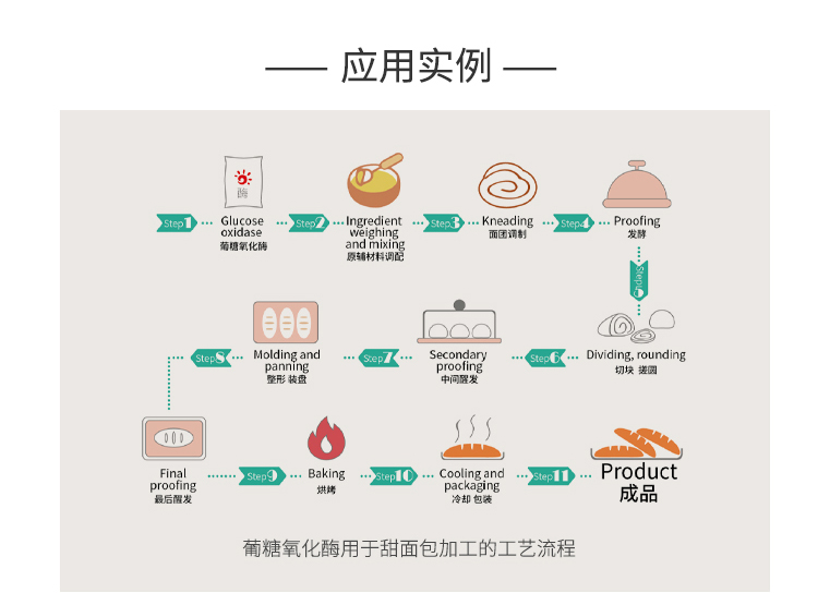 夏盛固体食品用葡糖氧化酶(烘焙专用复合酶/面包/馒头可用)FDG-0009