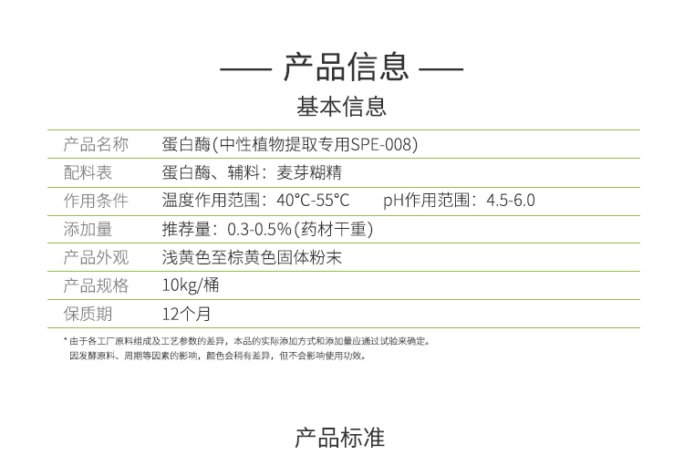 夏盛固体食品中性蛋白酶(植物提取专用酶/降黏/澄清/降耗)FFG-0657