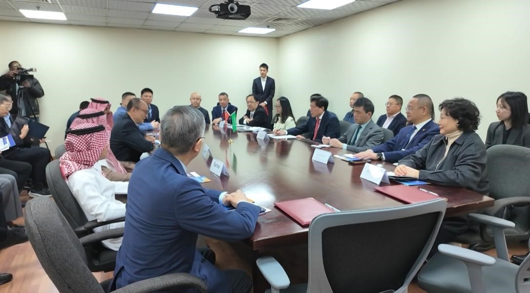 中国贸促会副会长于健龙率团访问沙特龙城 中国贸促会副会长于健龙率团访问沙特龙城
