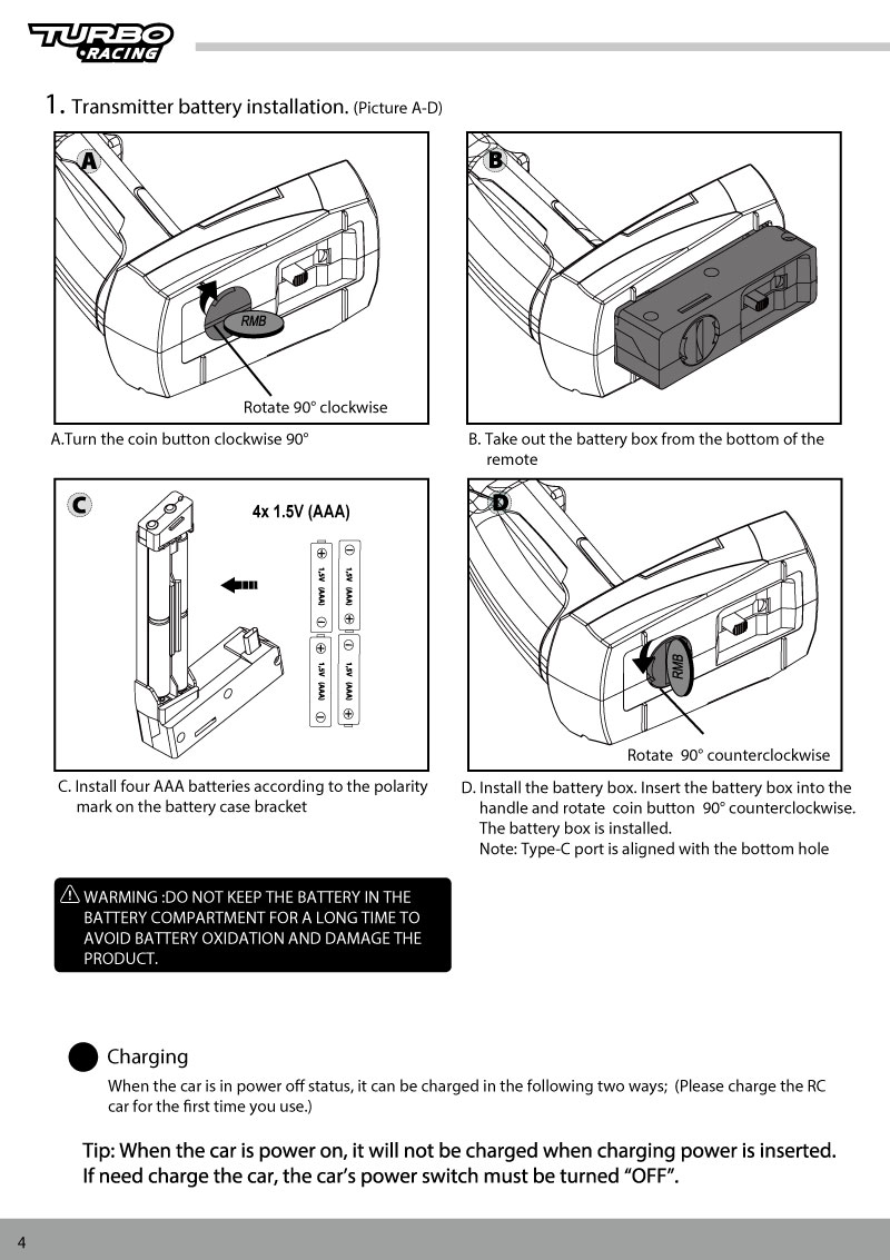 C76-ON ROAD RC car-Manual