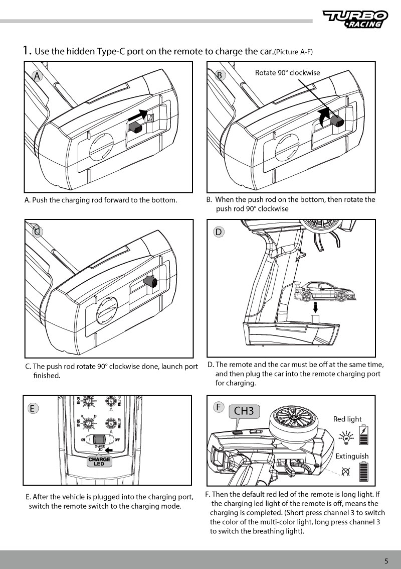 C76-ON ROAD RC car-Manual