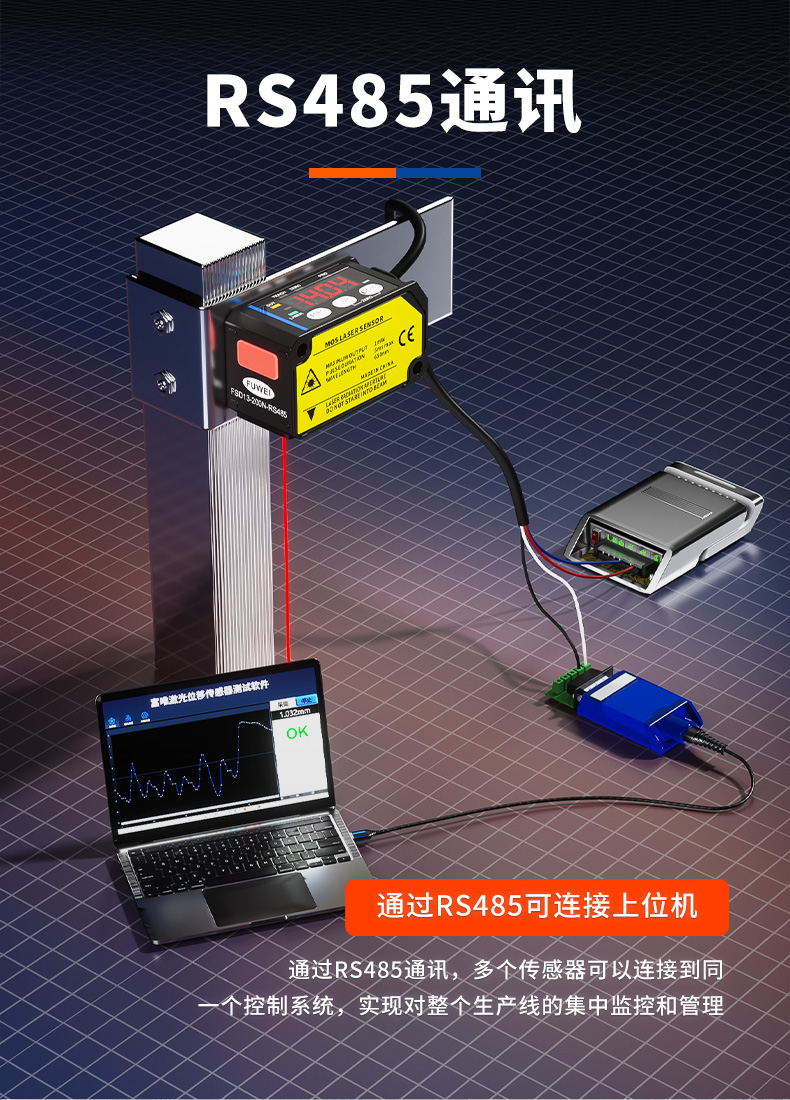 富唯 FSD13 激光位移传感器:工业测量的精准先锋 富唯 FSD13 激光位移传感器:工业测量的精准先锋