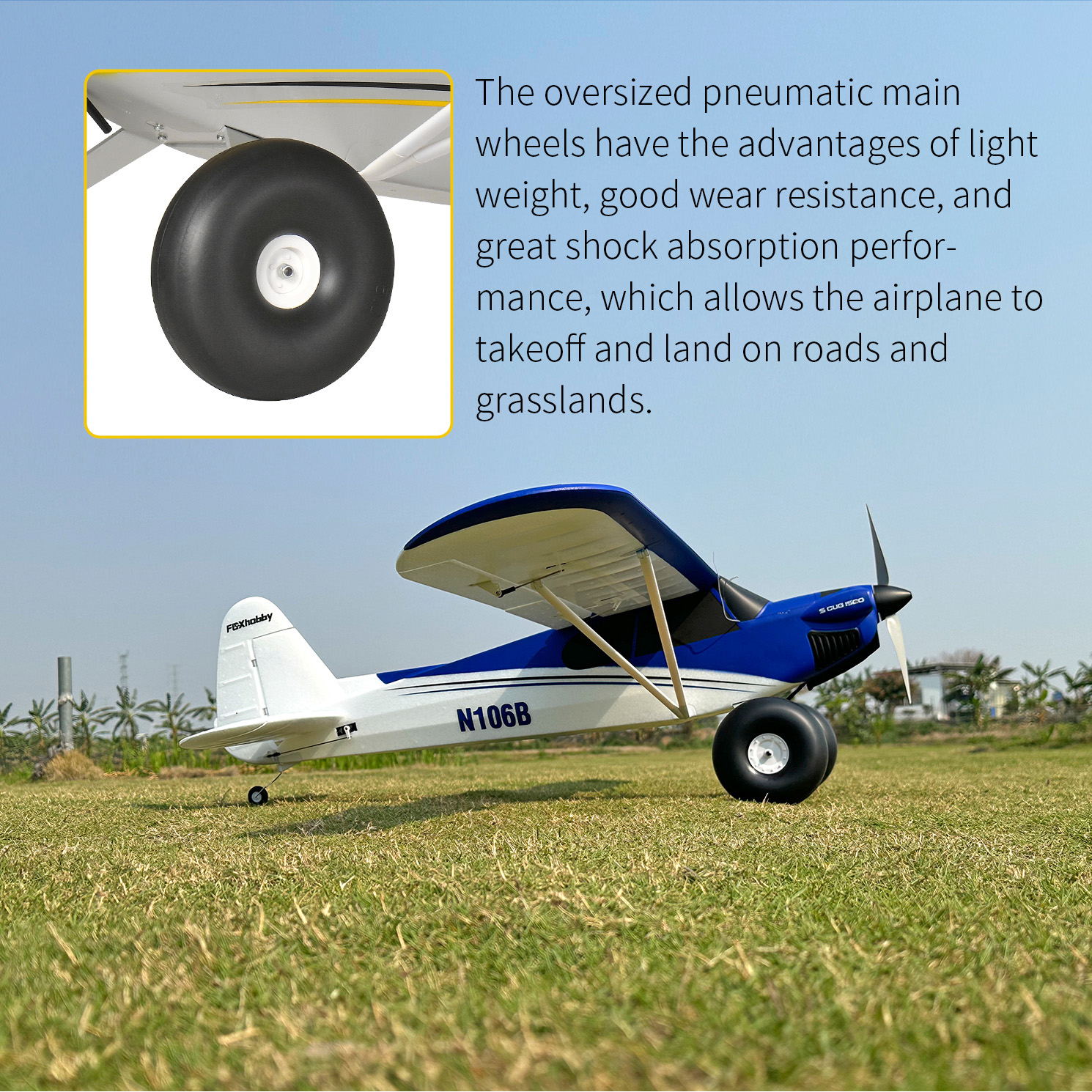 TOP RC HOBBY 1500MM S CUB YELLOW