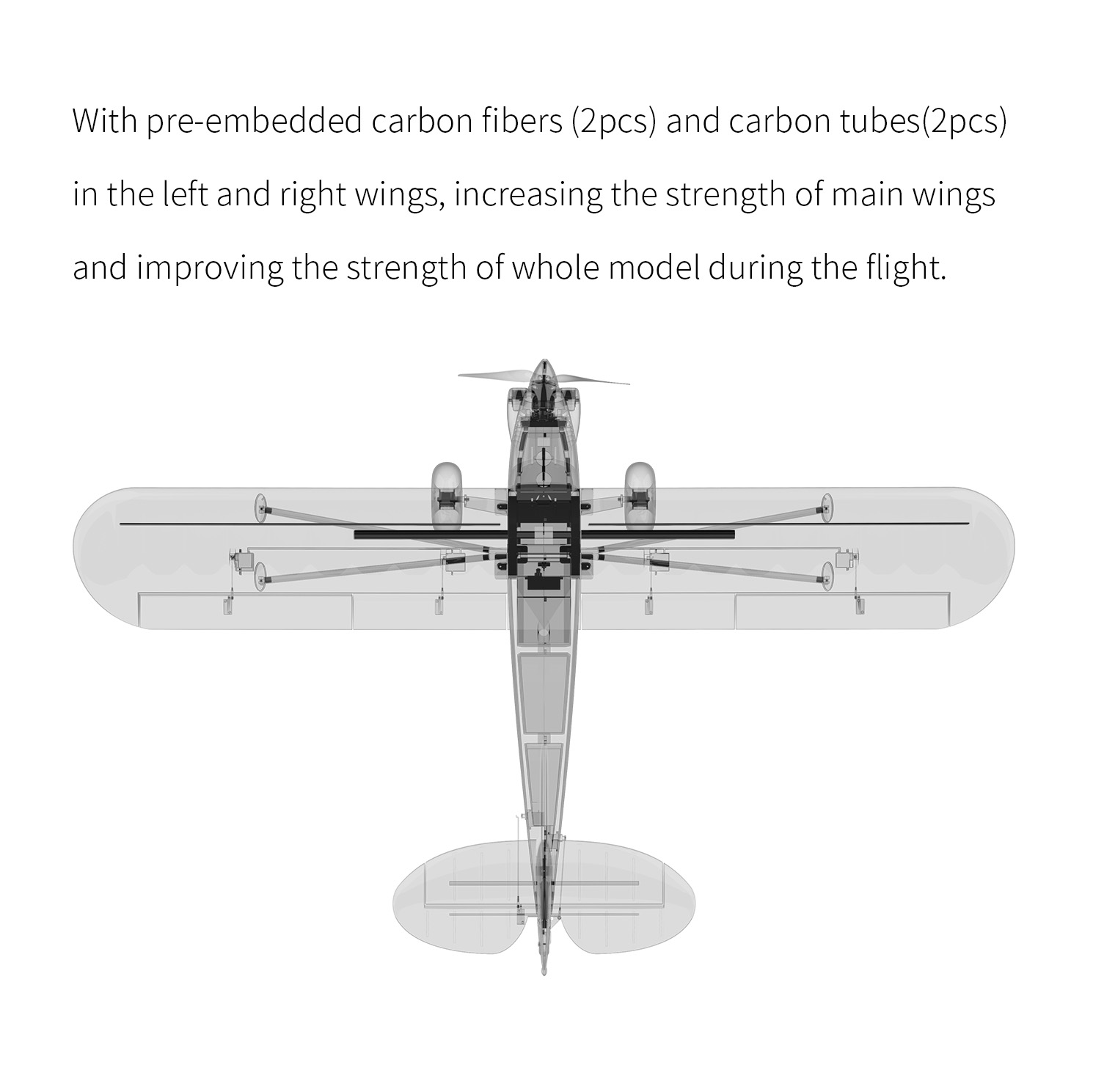 TOP RC HOBBY 1500MM S CUB YELLOW