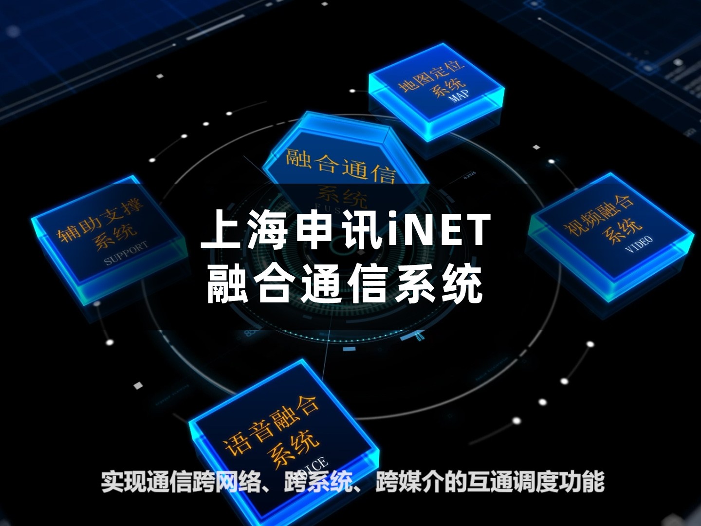 上海申讯iNET融合通信系统 集成行政电话、调度电话、无线对讲、扩音广播、4G/5G 通信、视频监控、短信应用、人员定位、GIS 地图、火灾及气体告警应急联动等功能模块。