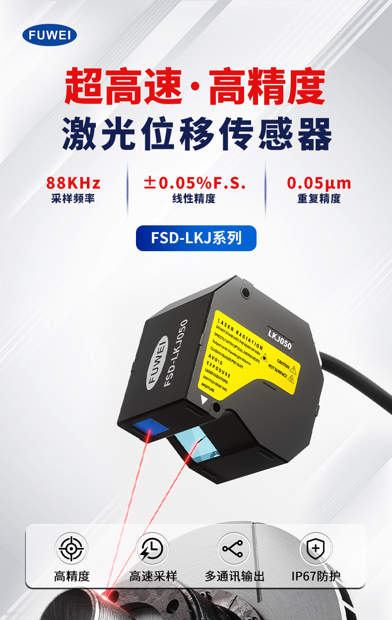 精准丈量工业未来:富唯电子 FSD-LKJ 系列高速激光位移传感器 精准丈量工业未来:富唯电子 FSD-LKJ 系列高速激光位移传感器