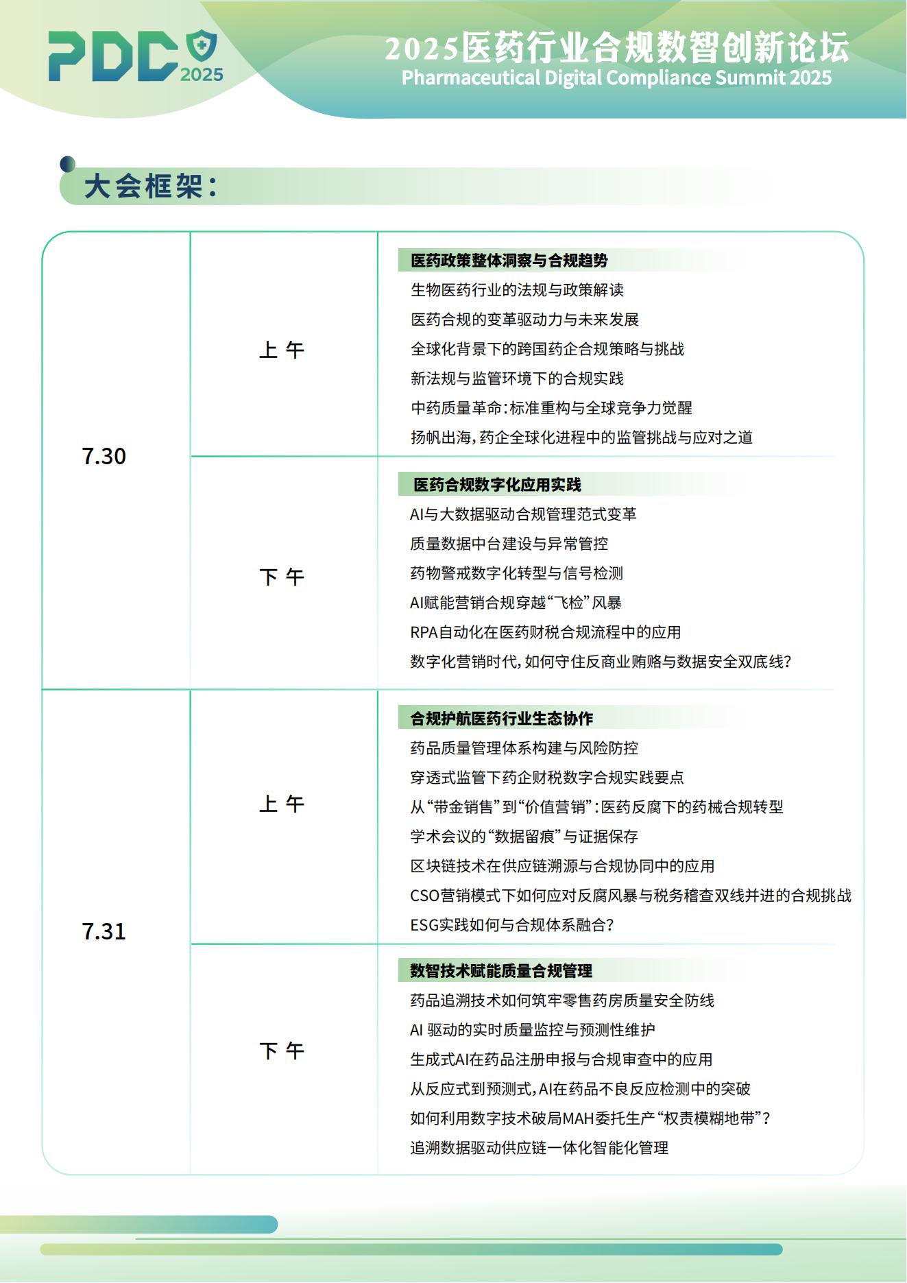 2025医药行业合规数智创新论坛