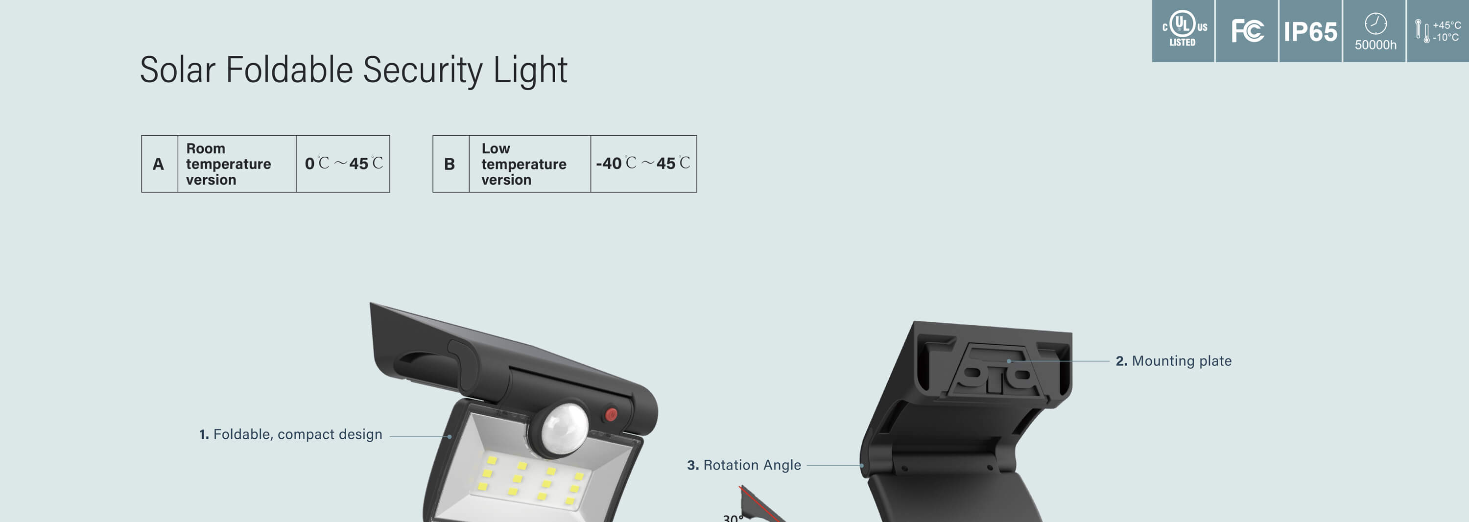 Solar Security Light K40450