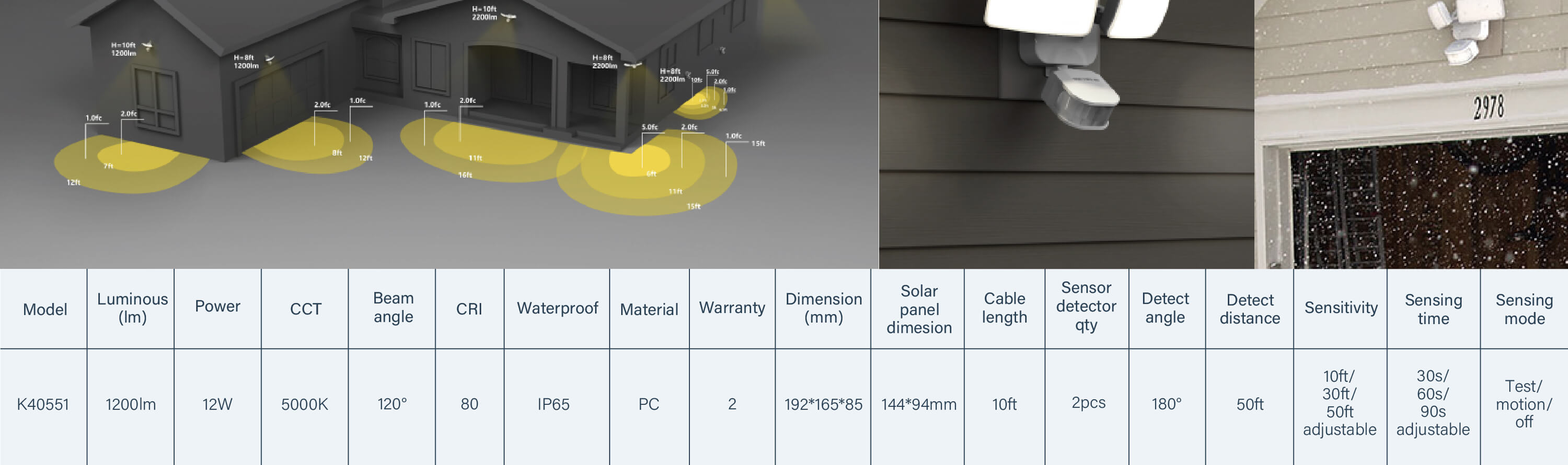 Solar Security Light K40551
