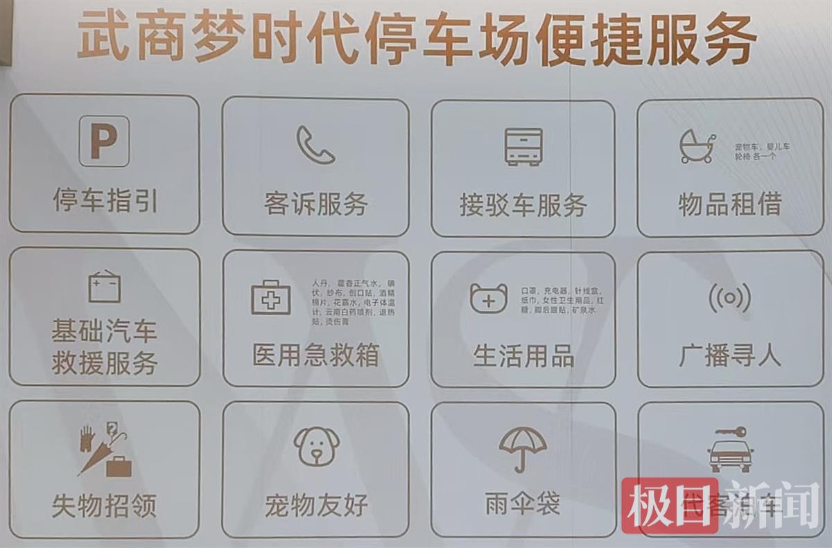 24小时友好停车体验获网友点赞,武商梦时代停车场又火了! 24小时友好停车体验获网友点赞,武商梦时代停车场又火了!