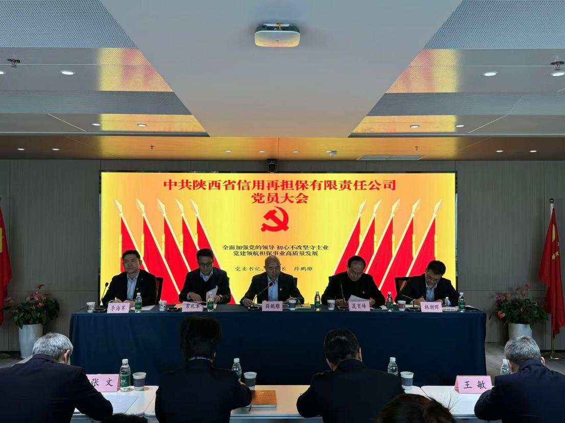 陕西省信用再担保有限责任公司召开党员大会圆满完成公司党委、纪委换届工作