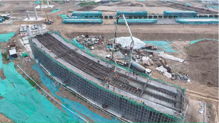 黃莊立交項目全面進(jìn)入主體建設(shè)“加速期”