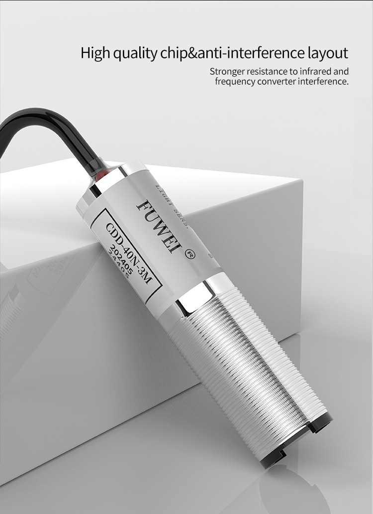 Precision anti-interference diffuse reflection expert: CDD-40N-3M photoelectric switch Precision anti-interference diffuse reflection expert: CDD-40N-3M photoelectric switch