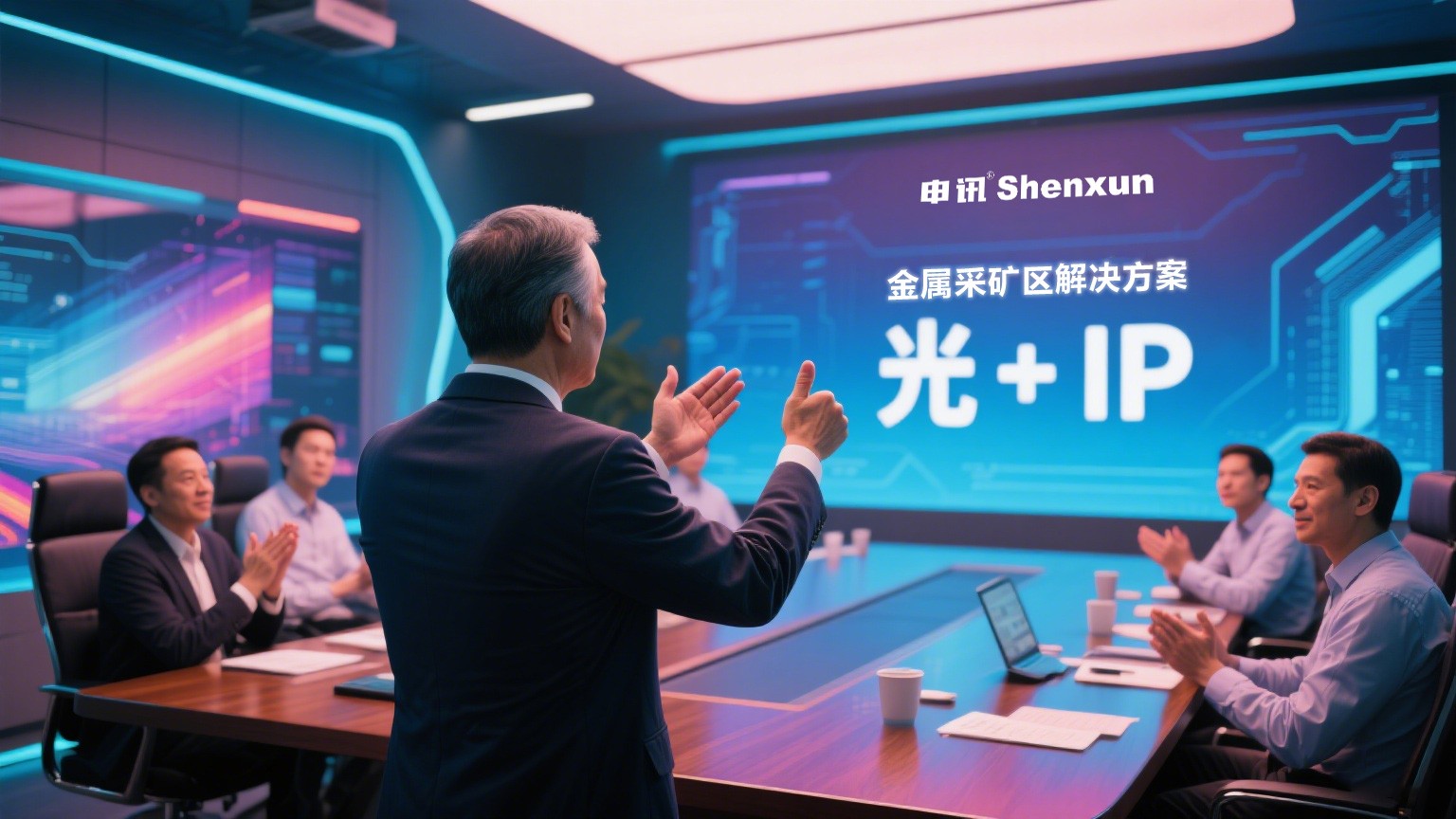 申讯Shenxun丨大矿点焕新通信！申讯“光+IP”方案获矿山领导高度赞誉