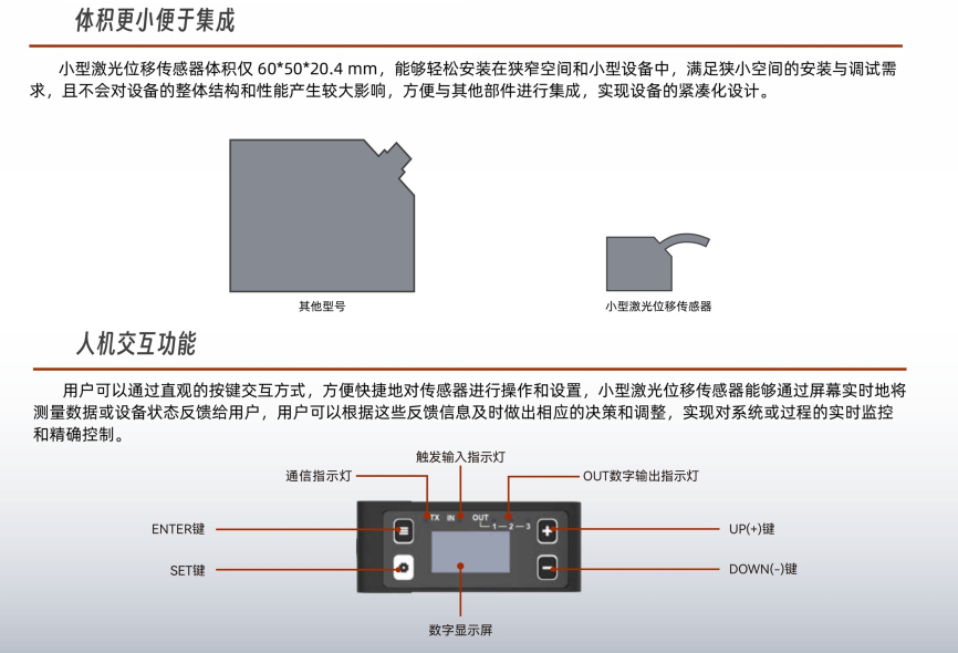 有没有量程1米，测量精度误差1mm的国产激光位移传感器，频率5Khz以上？