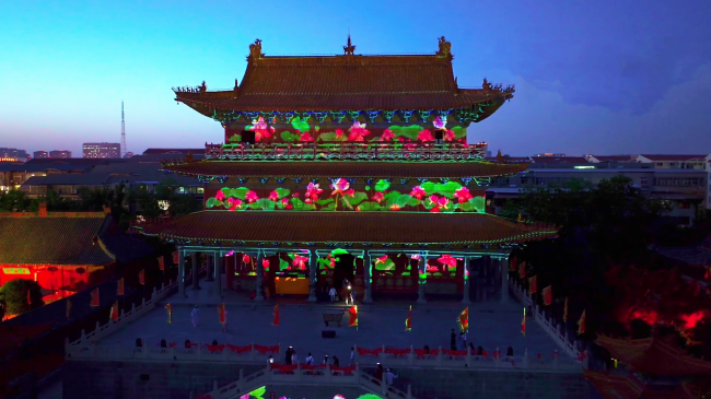 走进许昌,夜游三国,赢康科影达参与打造春秋楼投影秀 走进许昌,夜游三国,赢康科影达参与打造春秋楼投影秀