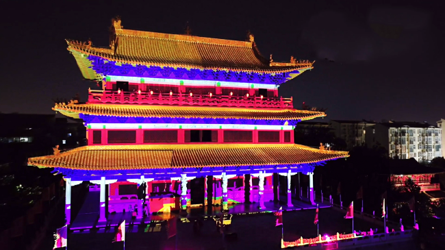 走进许昌,夜游三国,赢康科影达参与打造春秋楼投影秀 走进许昌,夜游三国,赢康科影达参与打造春秋楼投影秀