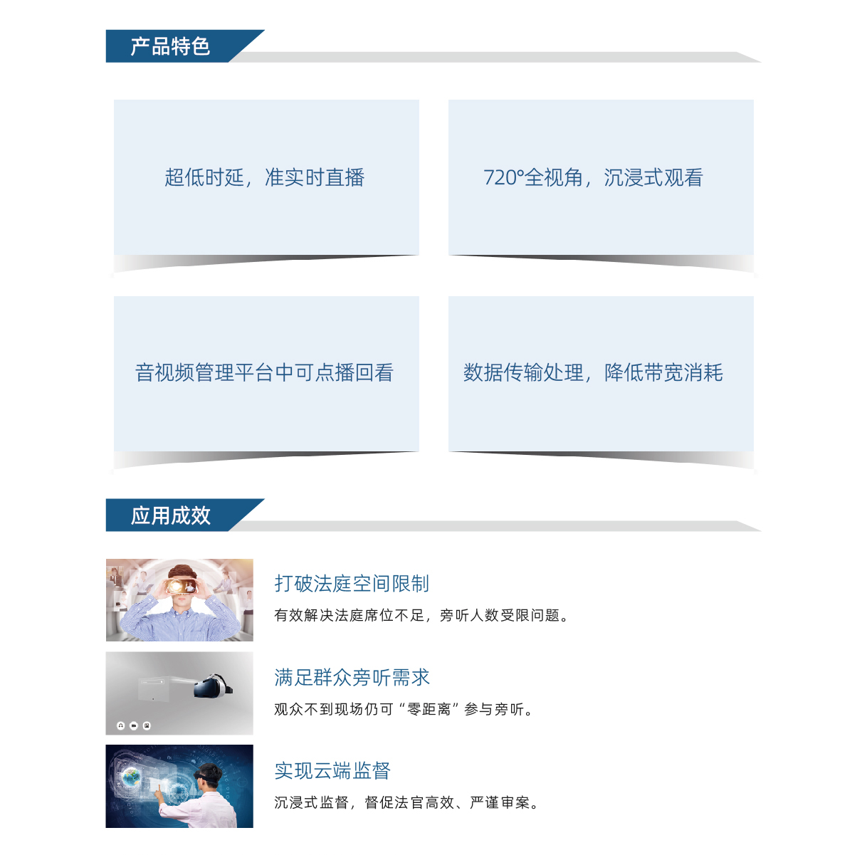 5G+VR庭审直播系统