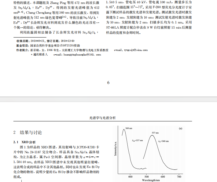 不同激发波长对) + 7 4 ? < 