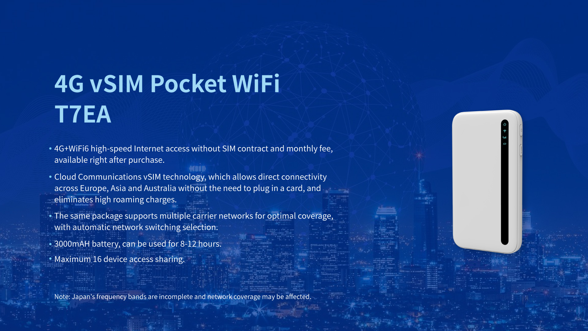 4G vSIM Pocket WiFi T7EA