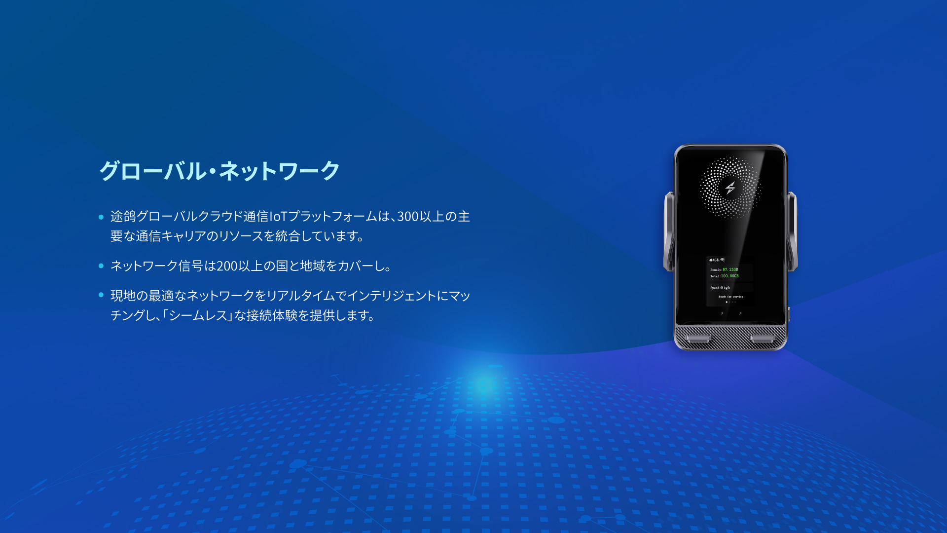 4GグローバルvSIM多機能車載WiFi スマホホルダー TC10
