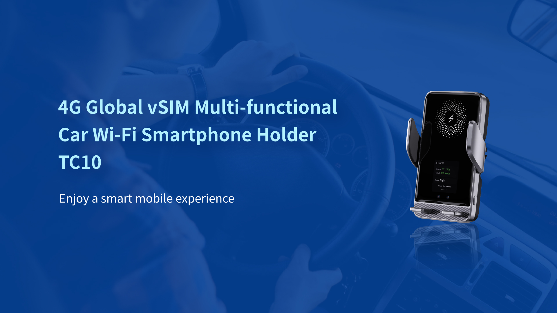 4G Global vSIM Multi-functional  Car Wi-Fi Smartphone Holder TC10