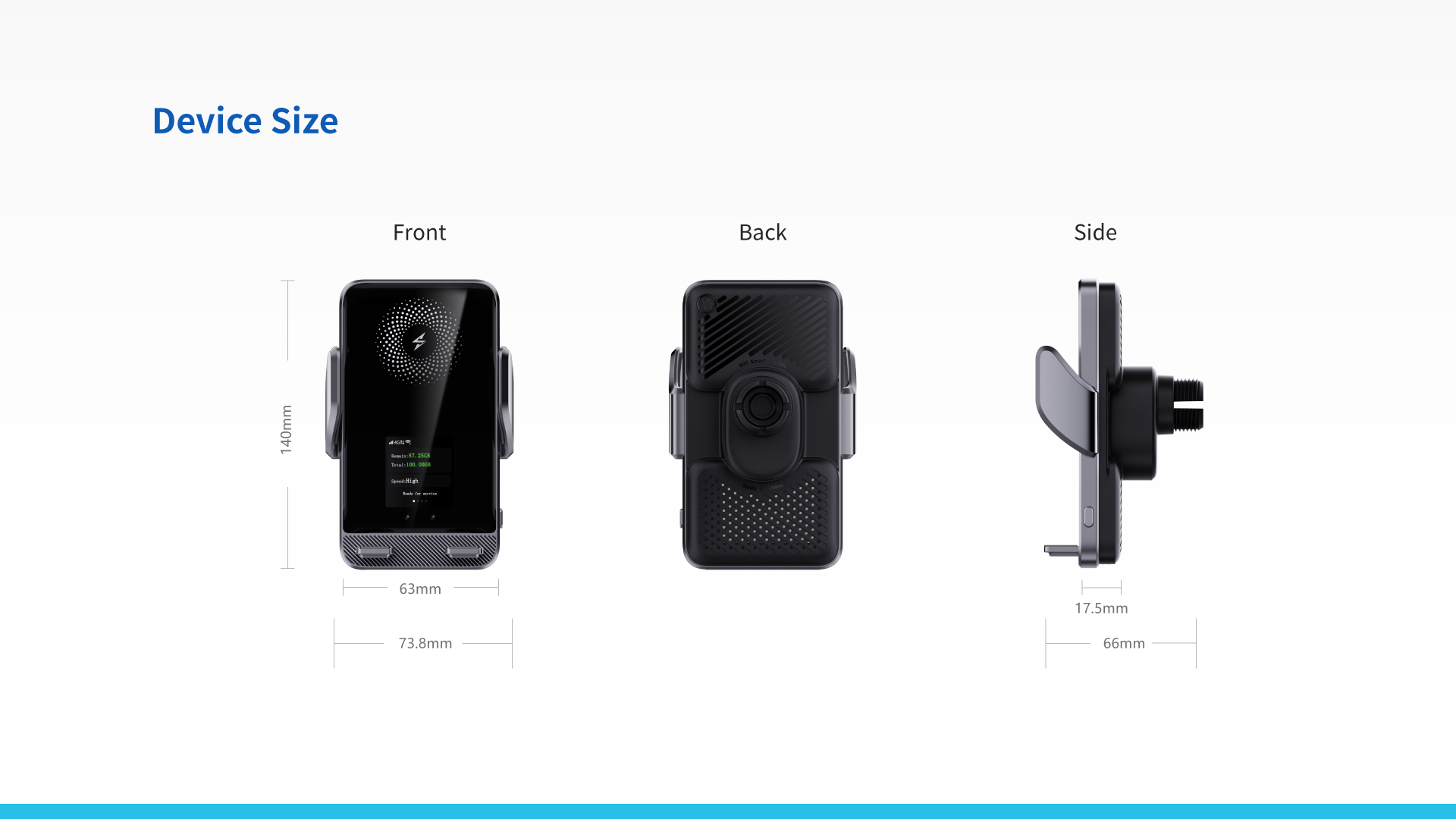 4G Global vSIM Multi-functional  Car Wi-Fi Smartphone Holder TC10