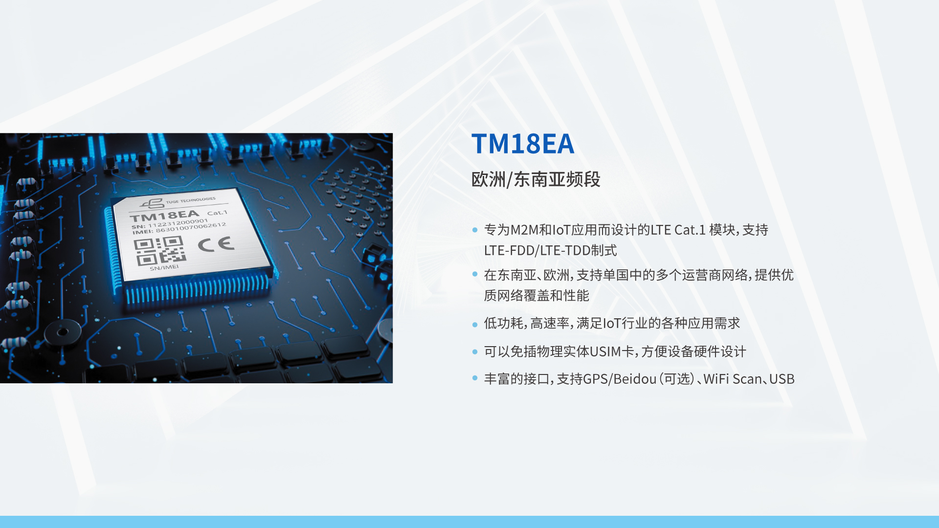 Cat.1無線通信模組 TM18