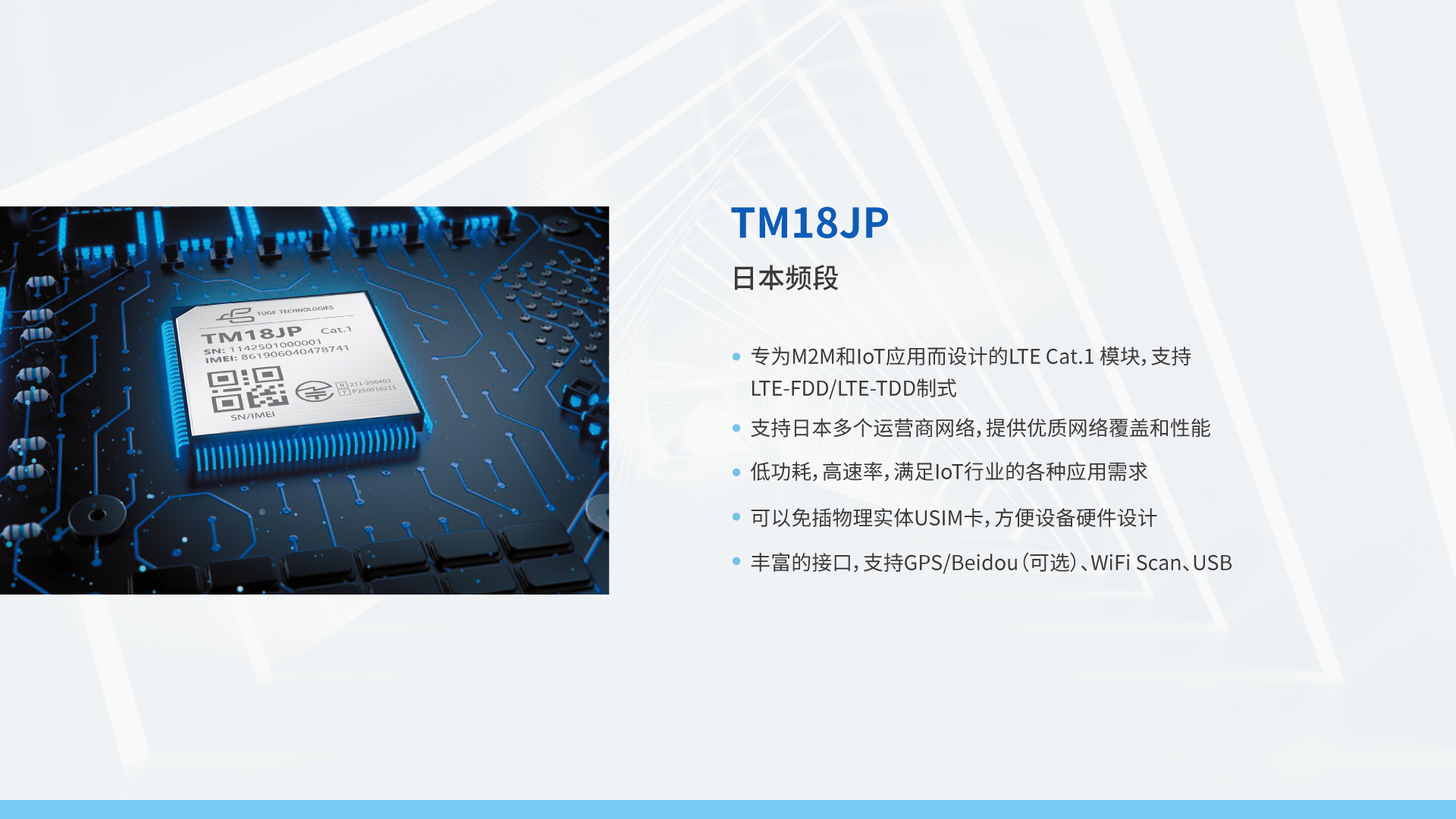 Cat.1無線通信模組 TM18