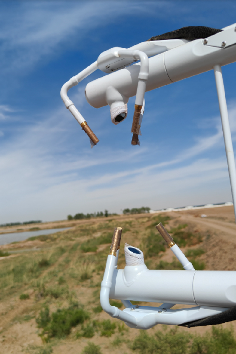 Open-circuit eddy covariance measurement system Ordos River and Lake Protection Center