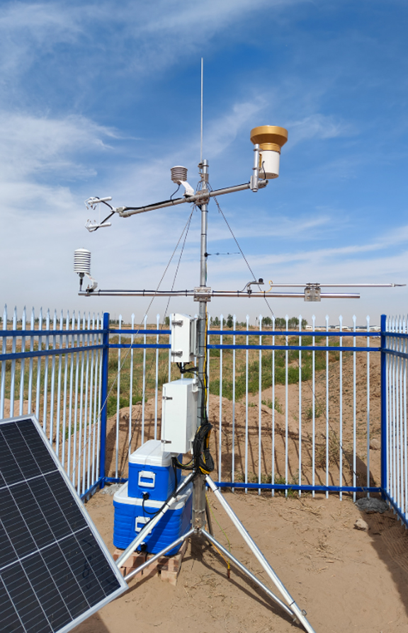 Open-circuit eddy covariance measurement system Ordos River and Lake Protection Center