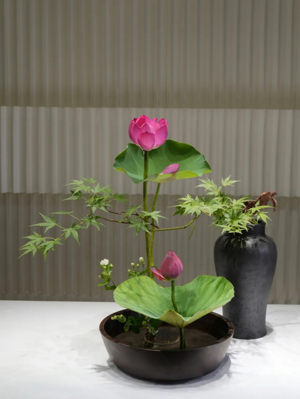 30个名师荷花插花作品,清凉整个夏日时光 30个名师荷花插花作品,清凉整个夏日时光