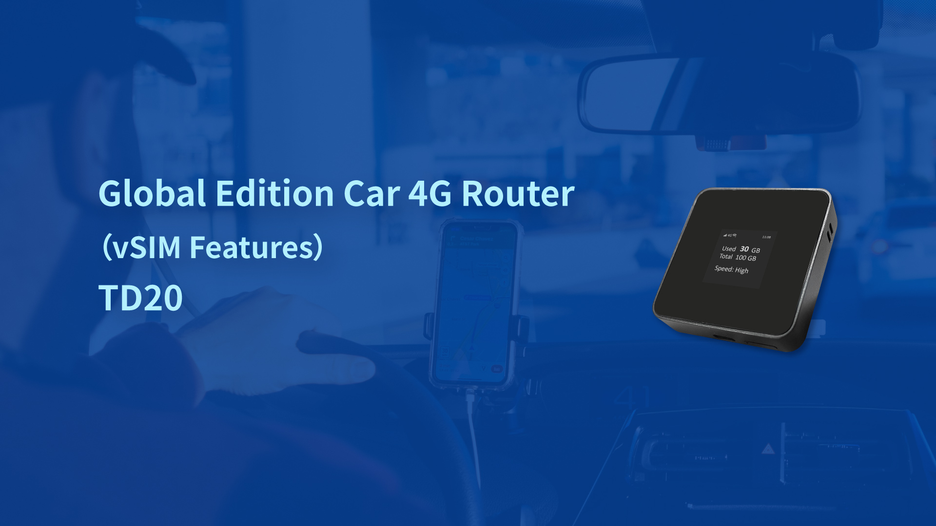 Global Edition Car 4G Router  TD20
